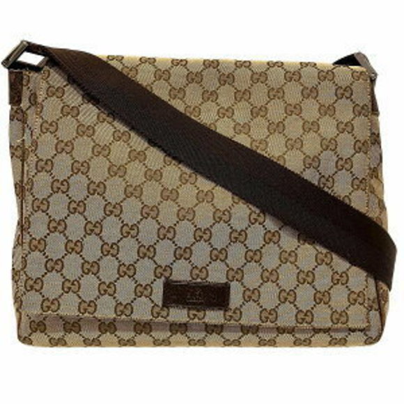 Gucci GG Canvas Messenger Bag Shoulder Bag - Picture 1 of 8